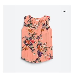 Market & Spruce Prat Sleeveless Henley Blouse, Size 1X